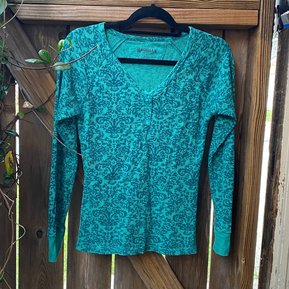 Magellan Thermal Patterned Long Sleeve Top
